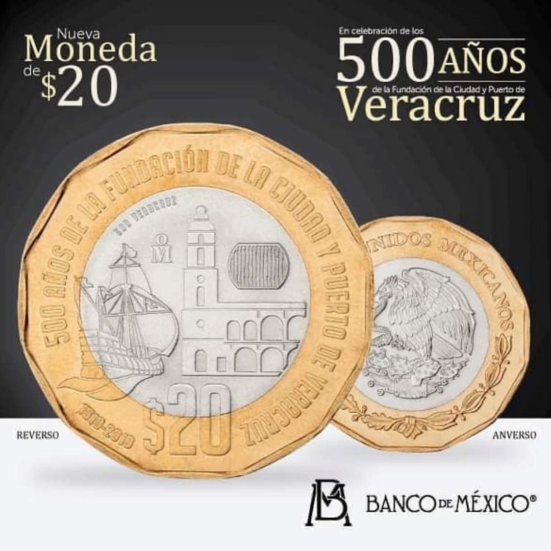 Moneda de 20 pesos