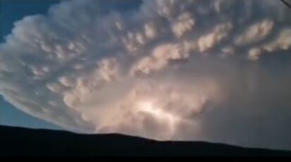 Nube extraña en Coahuila