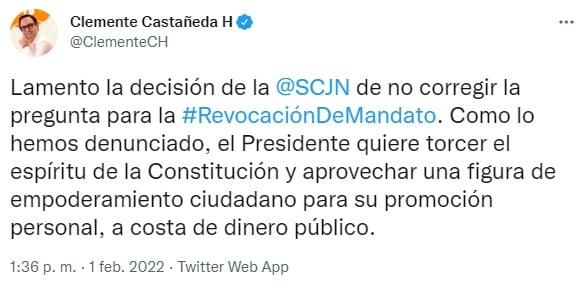 Clemente Castañeda sobre la SCJN