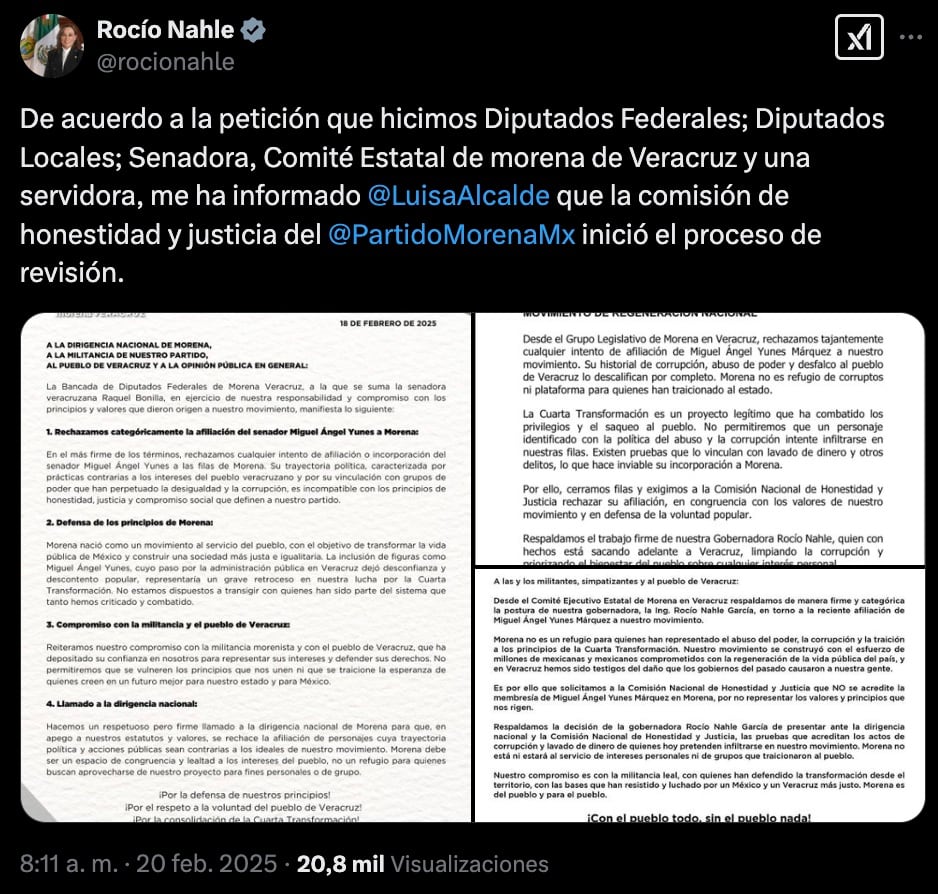Rocío Nahle contra Miguel Ángel Yunes Márquez