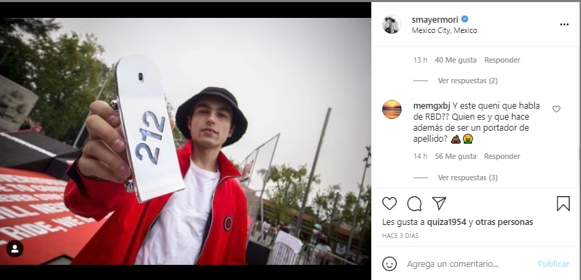 Post de Sergio Mayer Mori en Instagram.