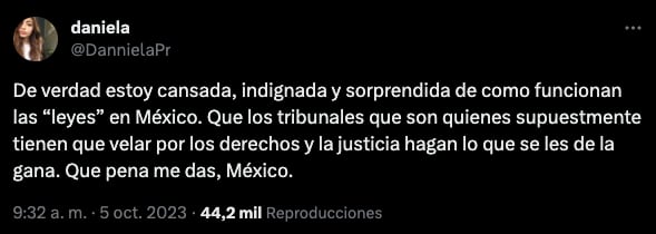 Daniela Parra arremete contra las autoridades