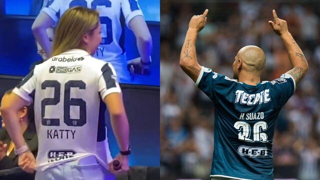 Humberto Suazo le entrega el mítico ’26’ a Katty Martínez
