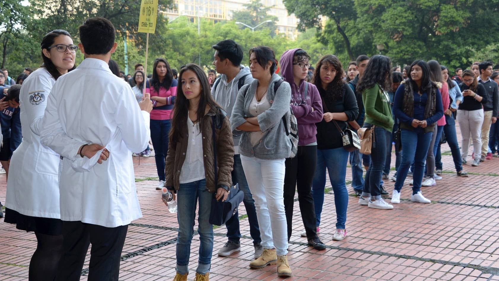 Alumnos de Medicina de la UNAM.
