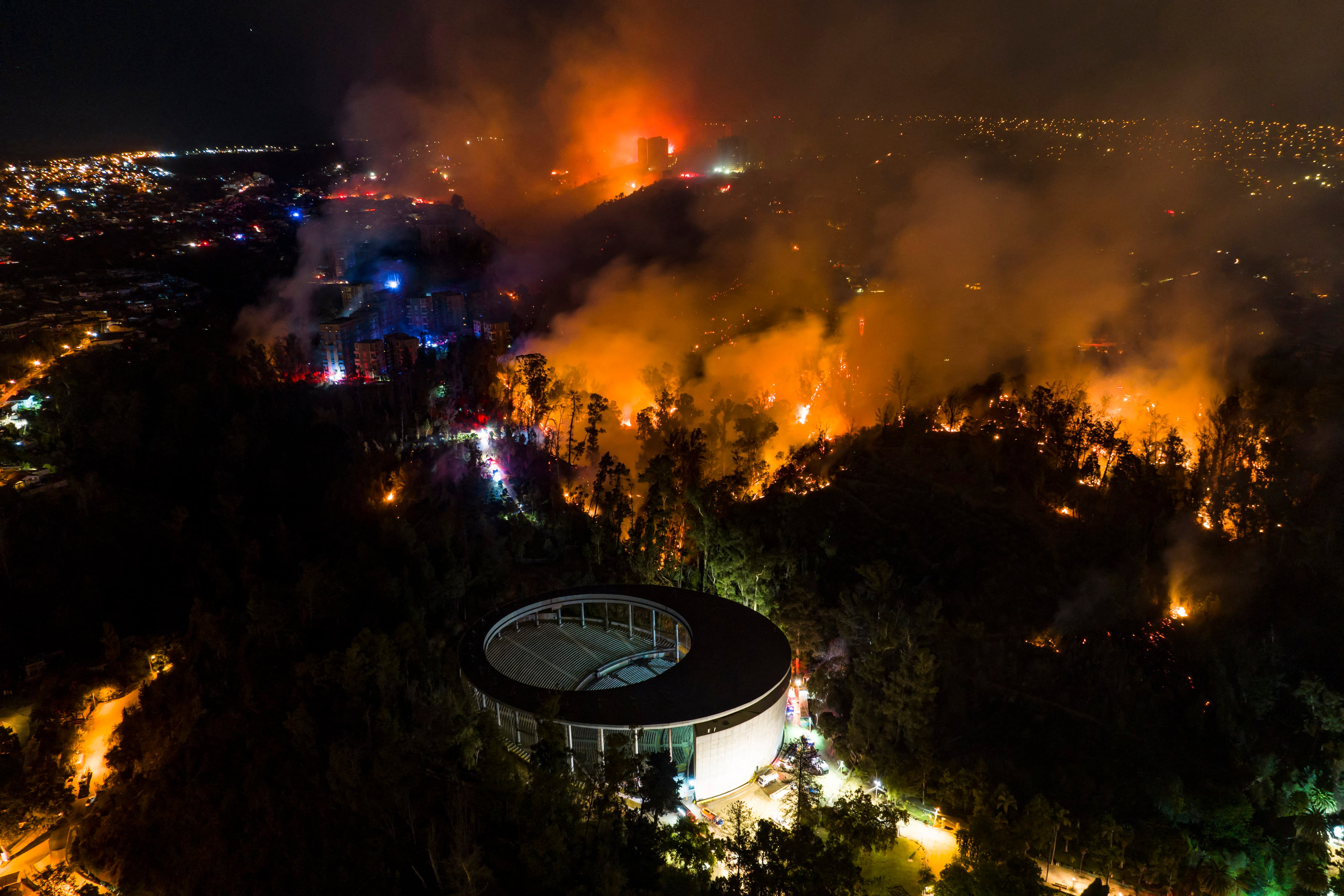 Incendio en Viña del Mar, Chile