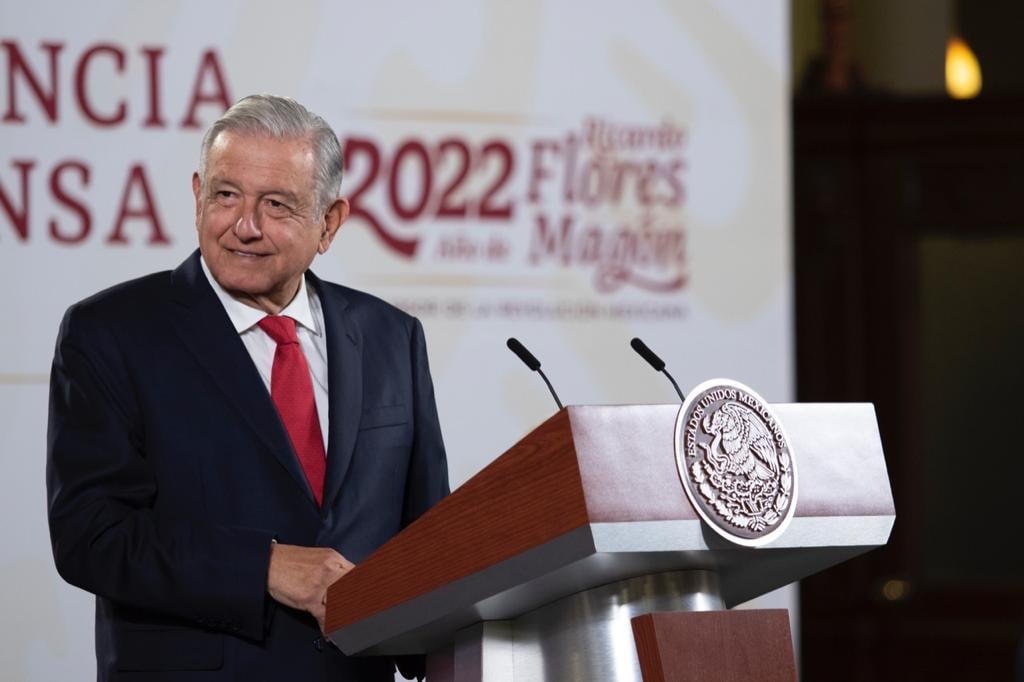 AMLO en la primera mañanera de 2022