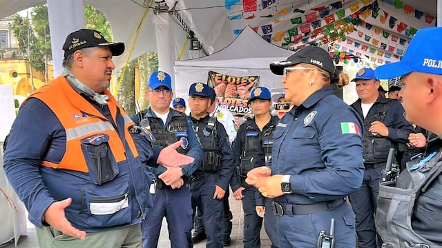 Escudo Coyoacán y Protección Civil refuerzan seguridad en el Centro Histórico