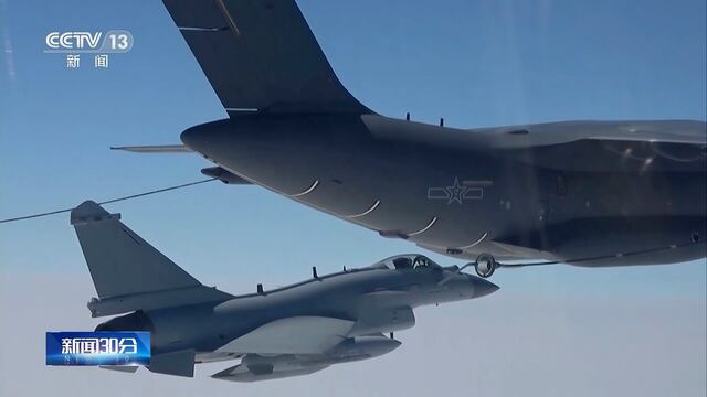 China despliega aviones para rodear Taiwán