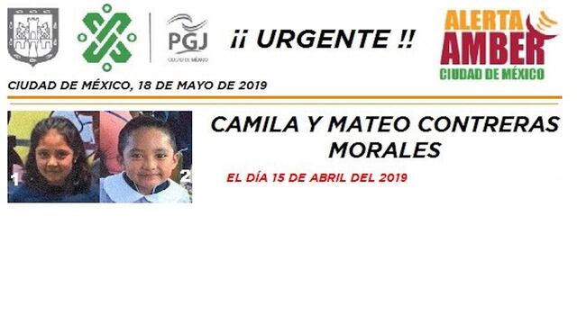 Camila y Mateo Contreras Morales, de 5 y 4 años de edad.