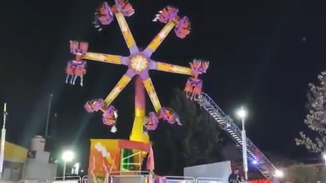Falla en juego mecánico de la Feria de Coacalco 2023 causa momentos de pánico