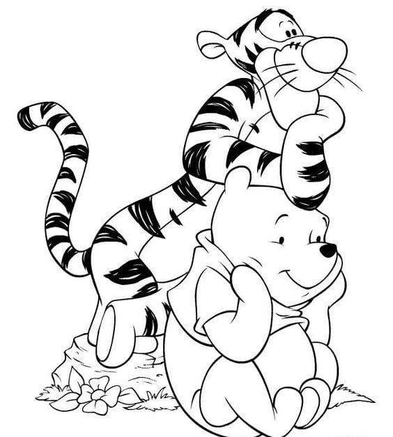 Dibujos de Winnie the Pooh para colorear