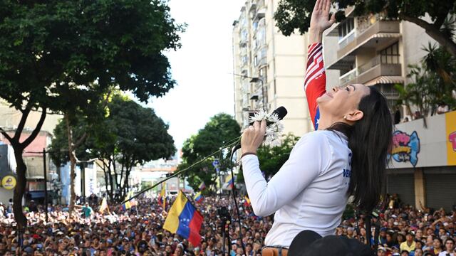 María Corina Machado, lideresa de la oposición en Venezuela es detenida en protesta contra Nicolás Maduro
