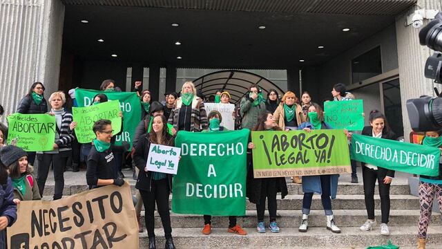 Manifestación a favor del derecho a decidir en Nuevo León