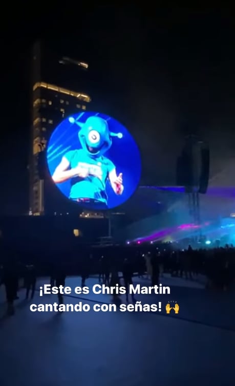 Concierto de Coldplay para personas sordas