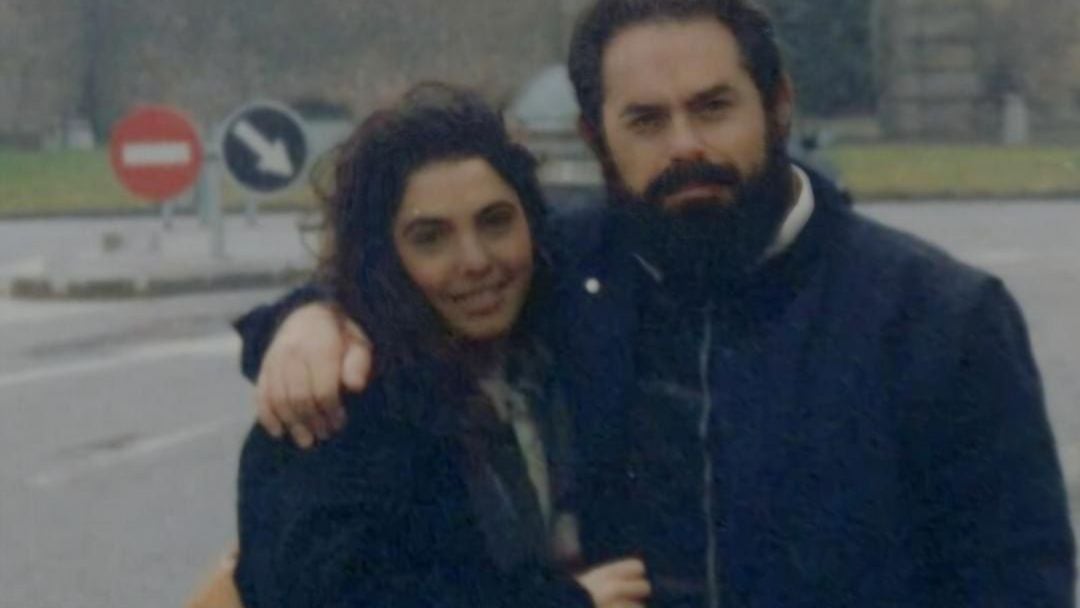 Estusha y su padre, Jacobo Grinberg