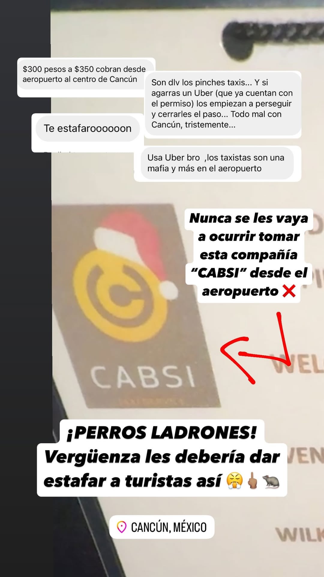 Denuncia de Luisito Comunica por cobro excesivo de taxistas de Cancún