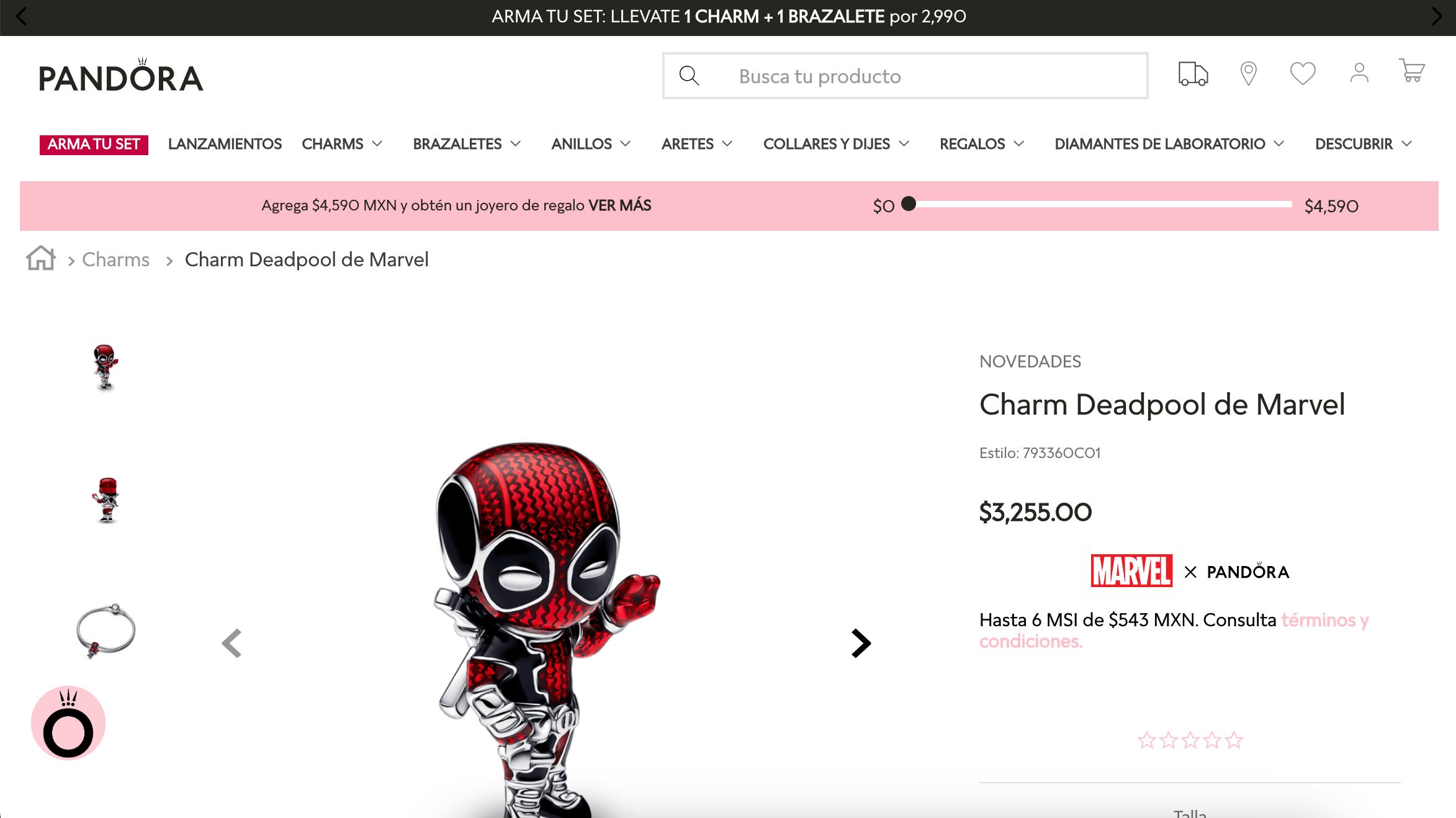 Los charms de Pandora de Deadpool y Wolverine