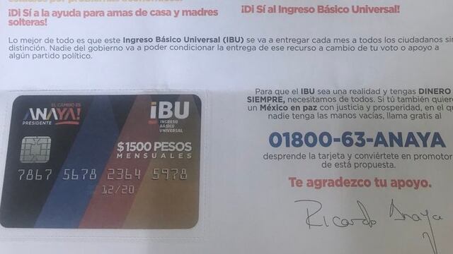 Acusan compra de votos mediante tarjetas con IBU