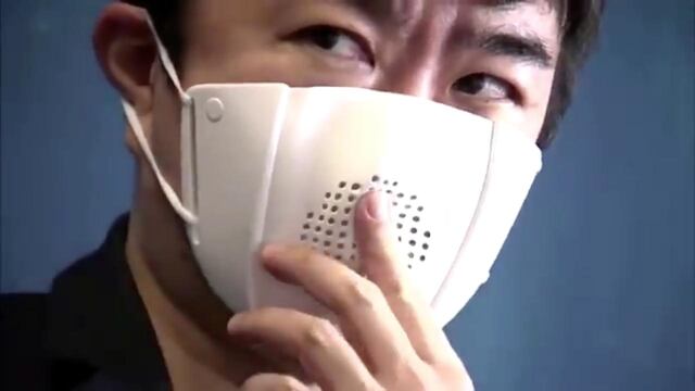 Cubrebocas con altavoz