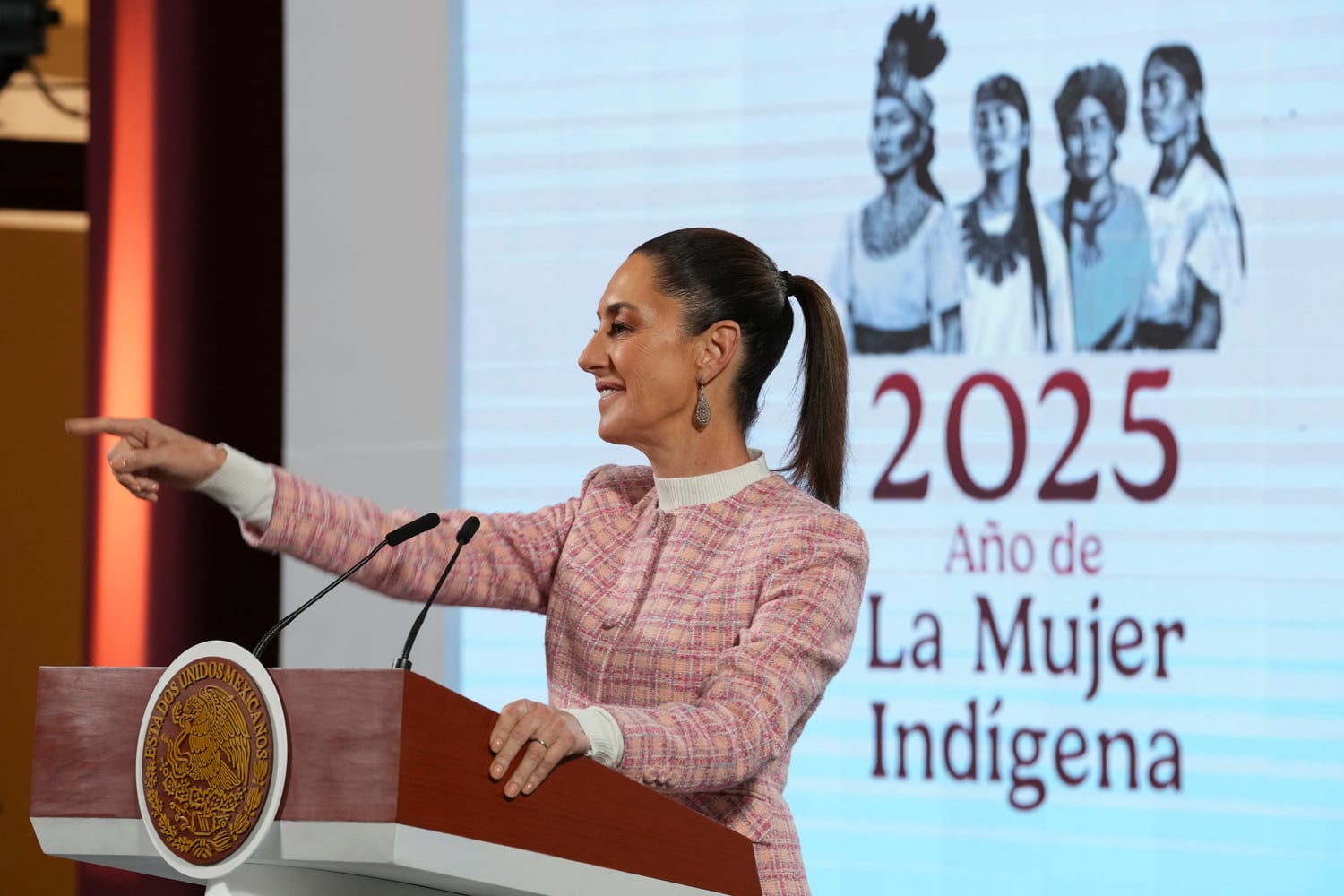 Claudia Sheinbaum en su conferencia mañanera