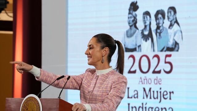 Claudia Sheinbaum en su conferencia mañanera