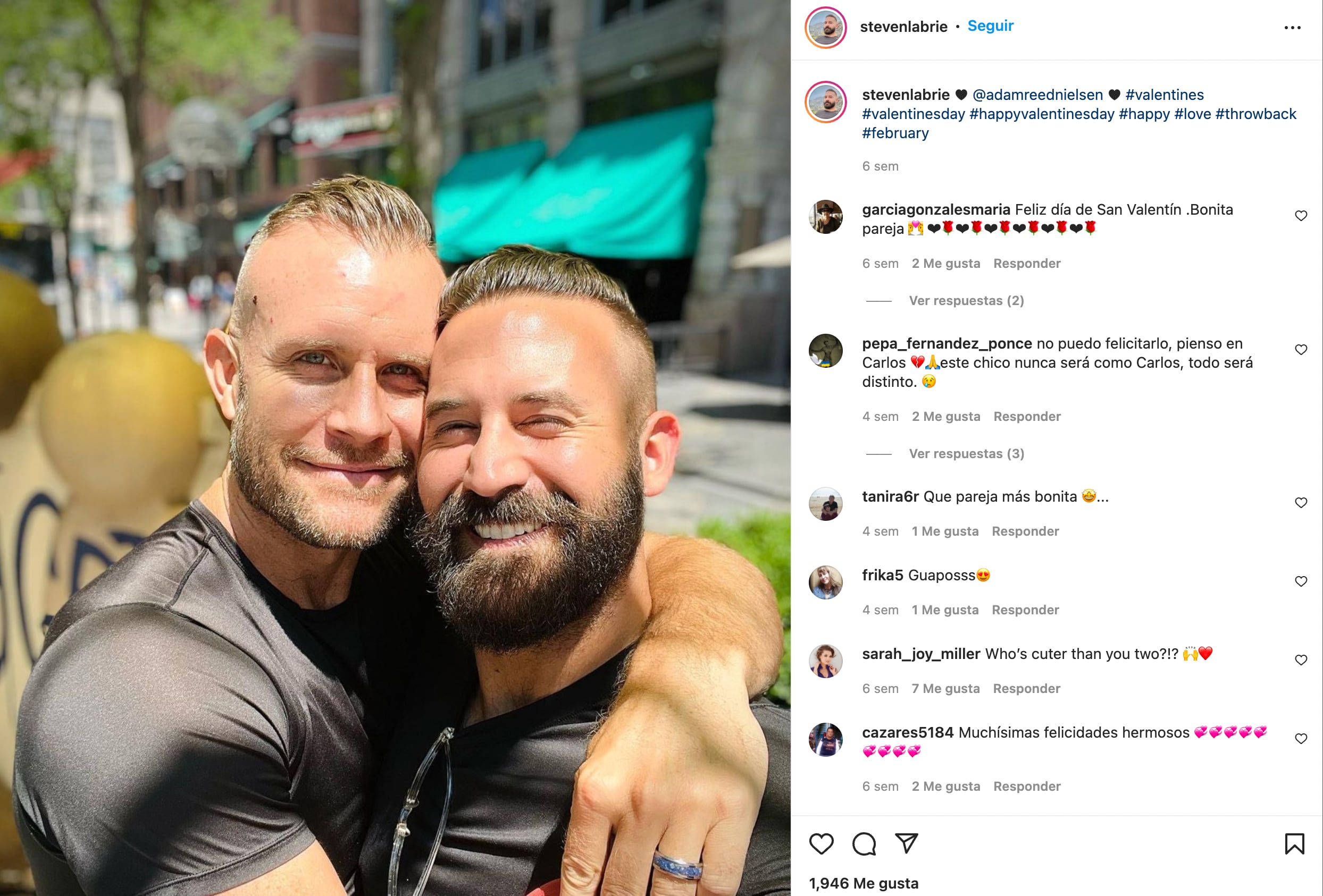 Steven LaBrie con su pareja