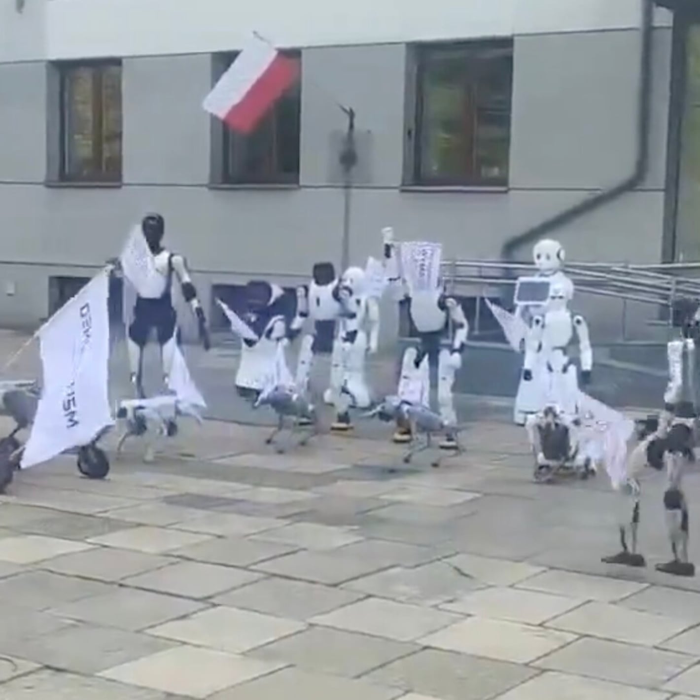 Robots protestan en Polonia y exigen regulación de la inteligencia artificial