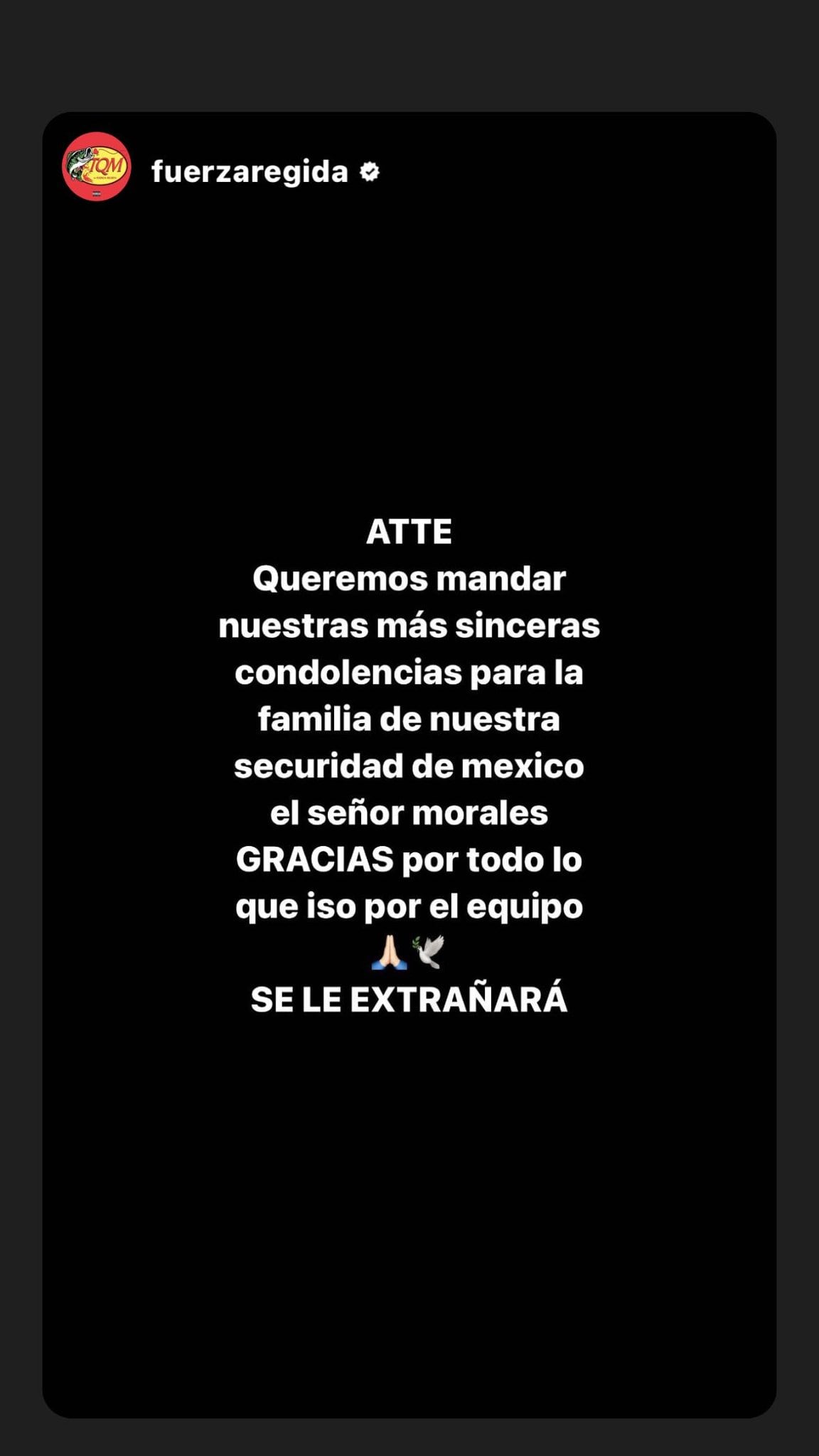Fuerza Regida despide a Jorge Morales, su escolta que murió.
