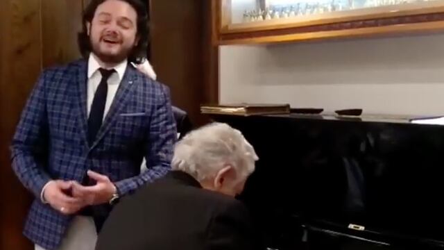 Plácido Domingo y Arturo Chacón