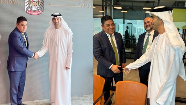 Ricardo Gallardo Cardona recibe saludos para Claudia Sheinbaum desde los Emiratos Árabes Unidos