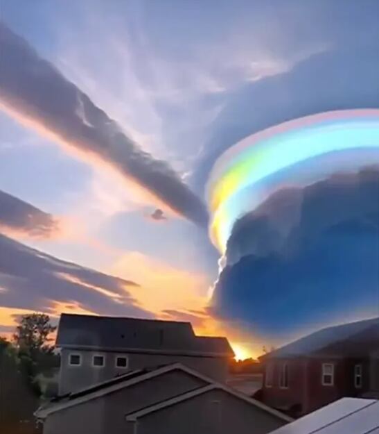 Nube arcoíris en China