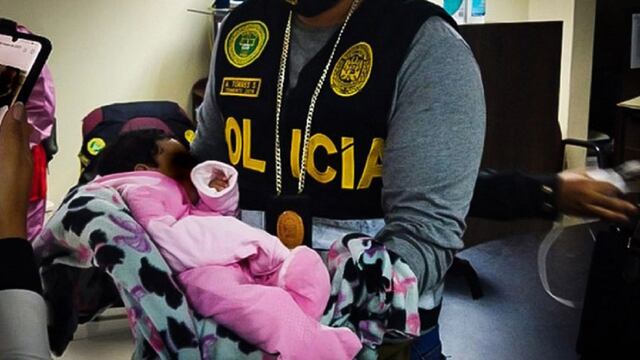 Bebé rescatado en Perú.