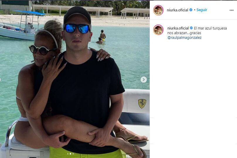 Niurka Marcos enseña a su nuevo novio.