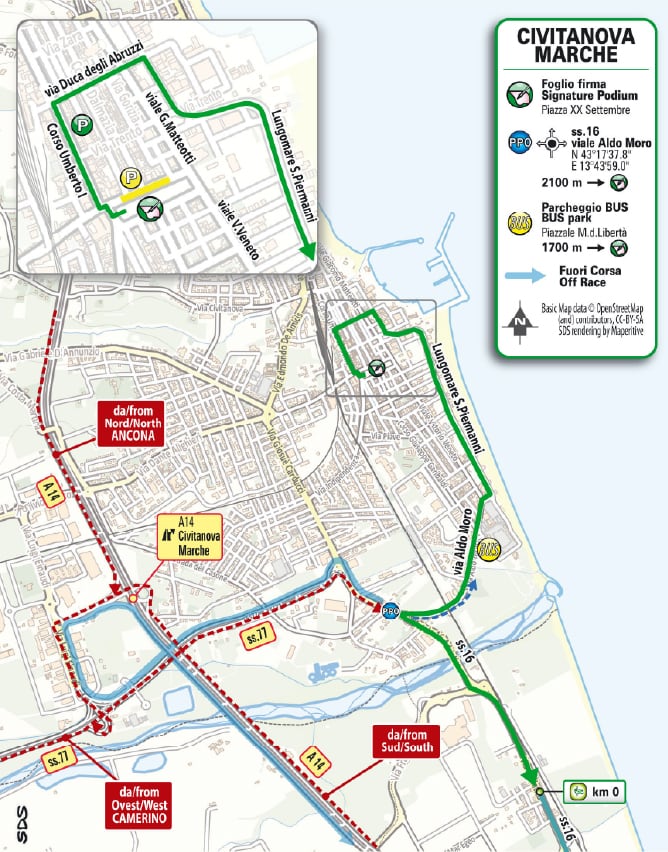 Mapa del recorrido Etapa 7