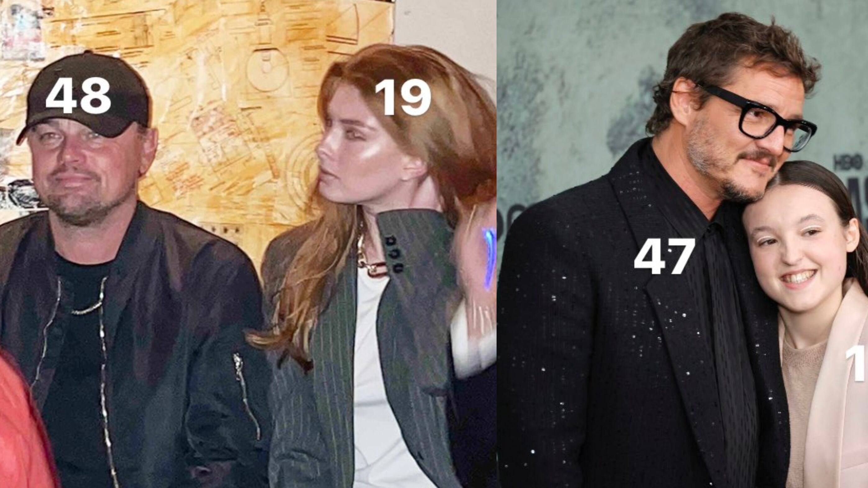 ¿Padre e hija? Memes comparan a Leonardo DiCaprio y su “novia” con la relación paternal de Pedro Pascal y Bella Ramsey