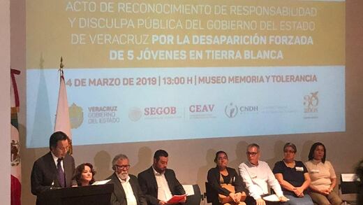 "Sus hijos e hija eran inocentes": Veracruz se disculpa por caso Tierra Blanca