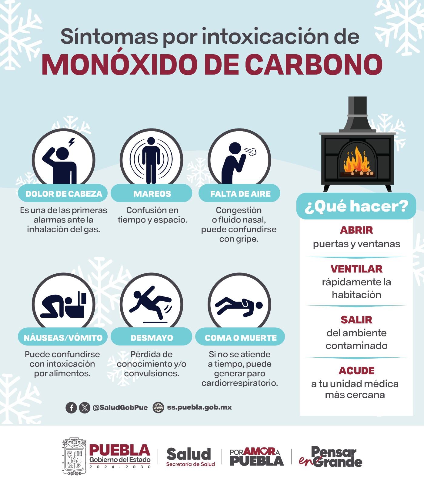 Secretaría de Salud de Puebla emite recomendaciones