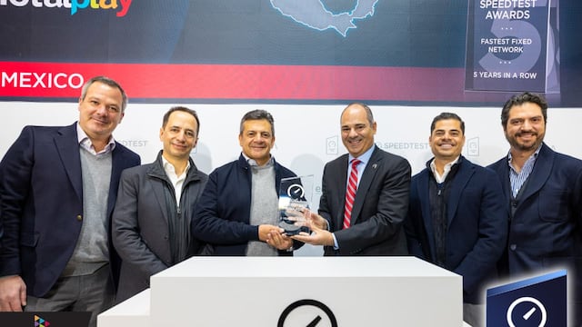 Totalplay recibió el Speedtest Award como la red fija más rápida de México
