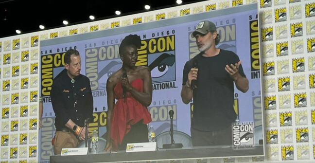 Andrew Lincoln y Danai Gurira (Rick y Michonne en The Walking Dead)