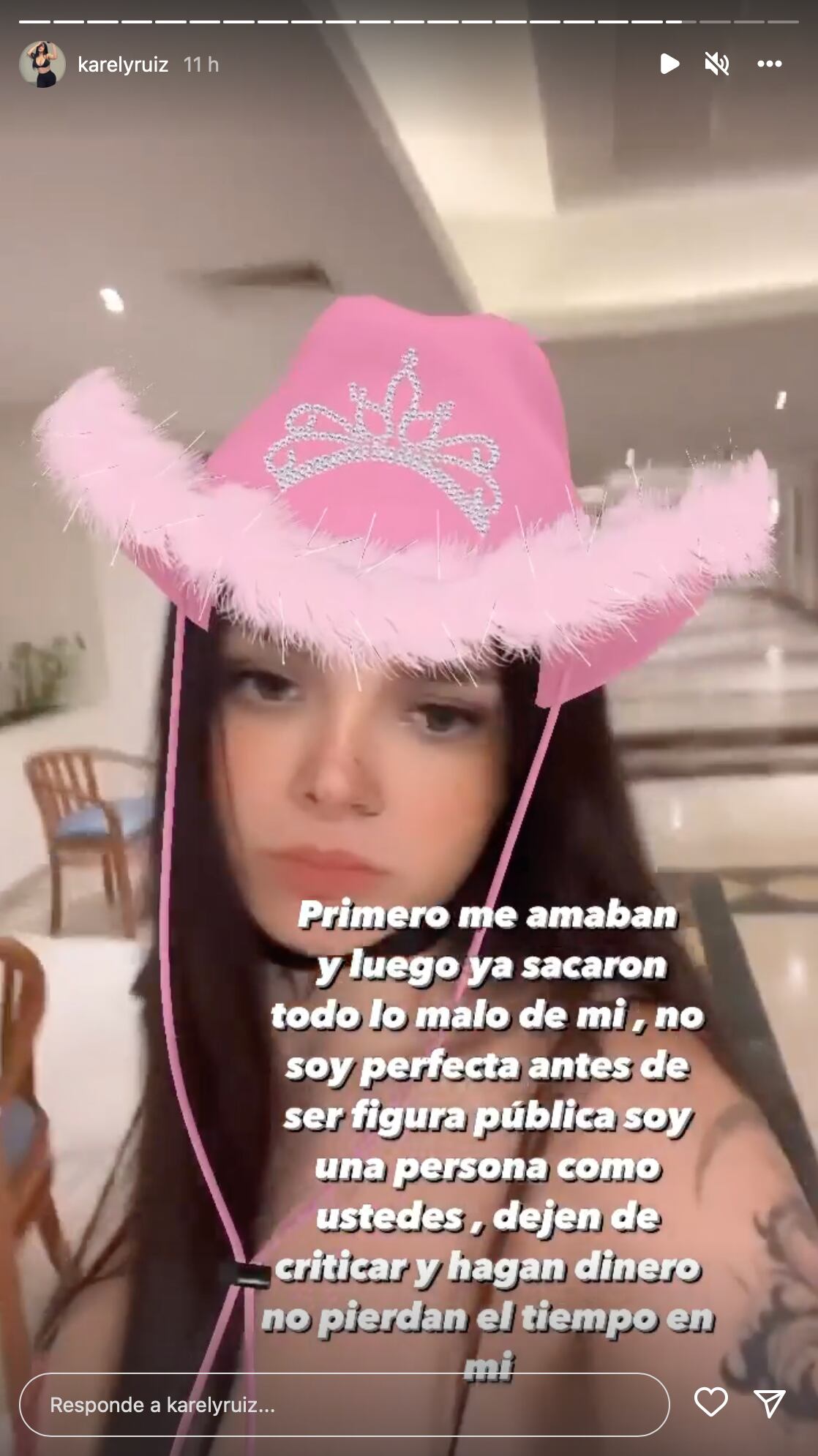 ¿Ya la odian? Karely Ruiz se queja de que le sacan lo malo