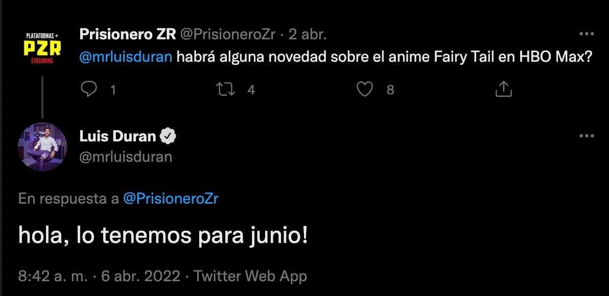 Fairy Tail en HBO Max