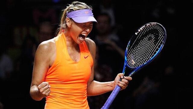 María Sharapova consiguió un triunfo en su regreso a las canchas de tenis