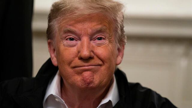 Trump, en conferencia de prensa en la Casa Blanca.