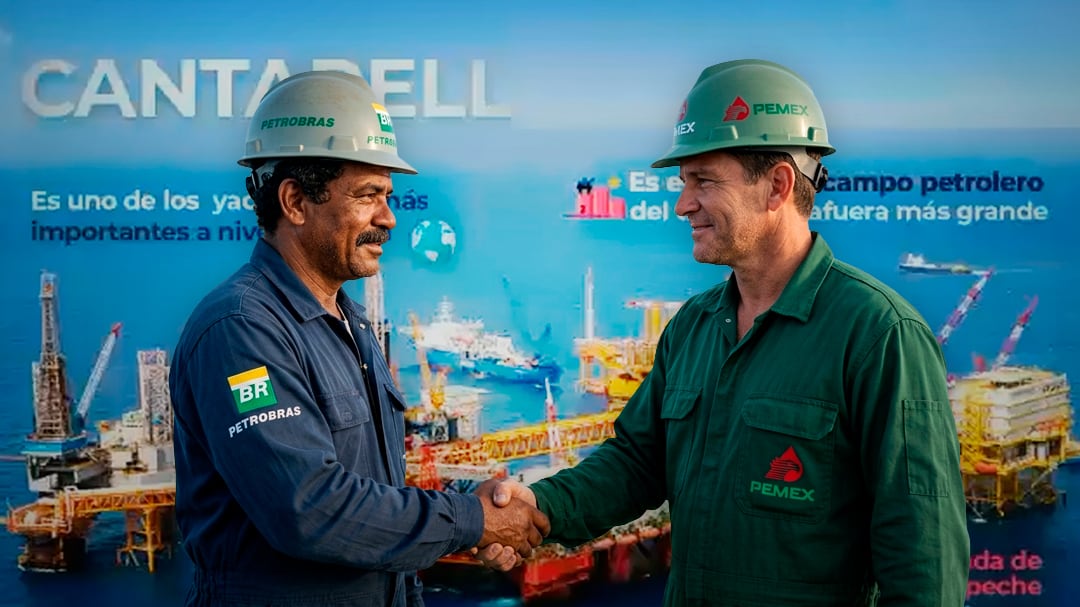 Pemex une fuerzas con Petrobras para impulsar la exploración petrolera en Cantarell