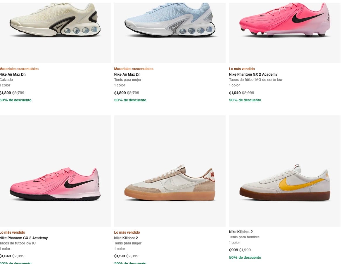 Ofertas del Buen Fin 2024 en Nike México