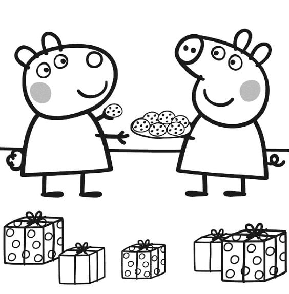 Dibujos de Peppa Pig de cumpleaños