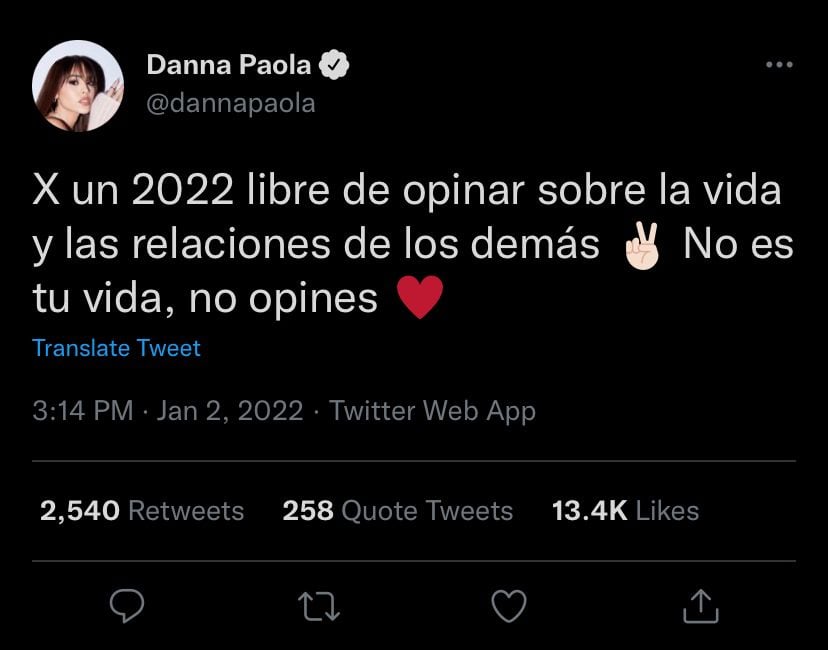 Tuit Danna Paola