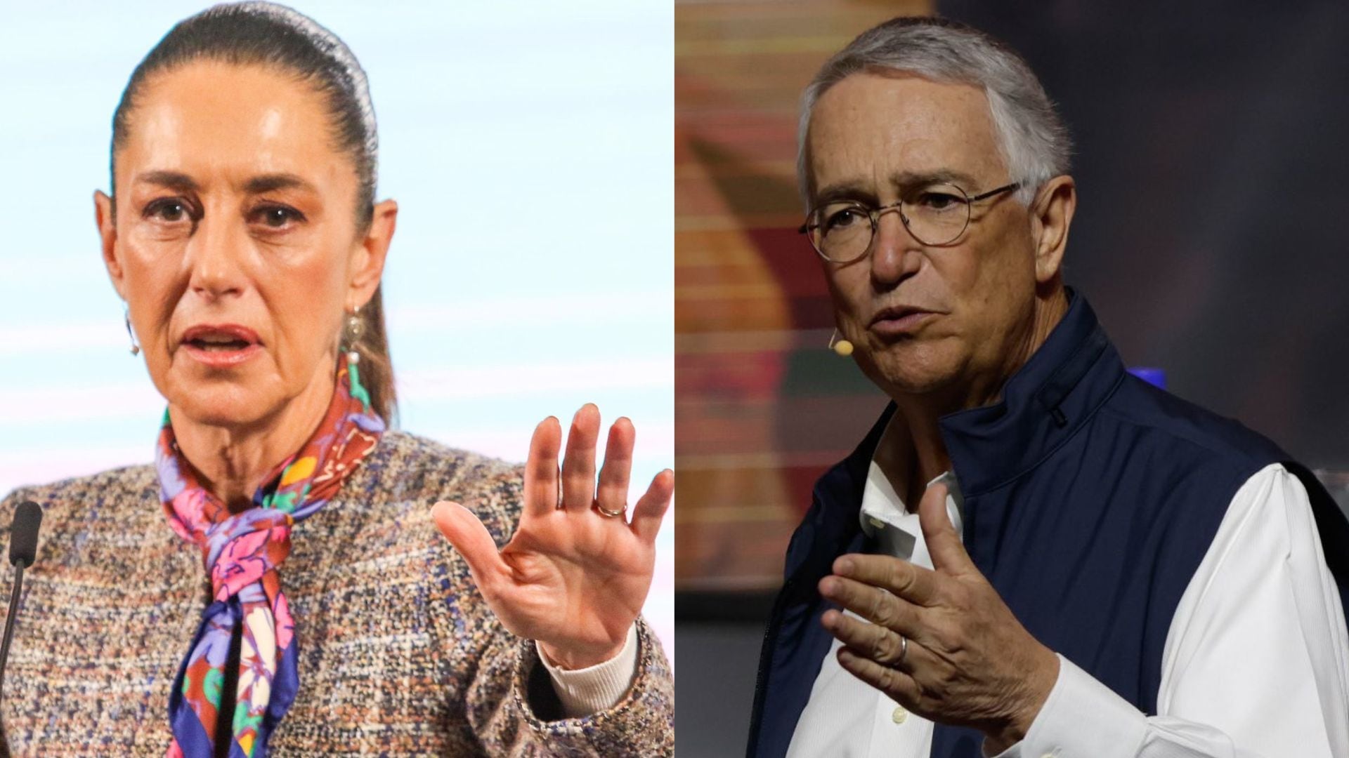 Claudia Sheinbaum y Ricardo Salinas Pliego