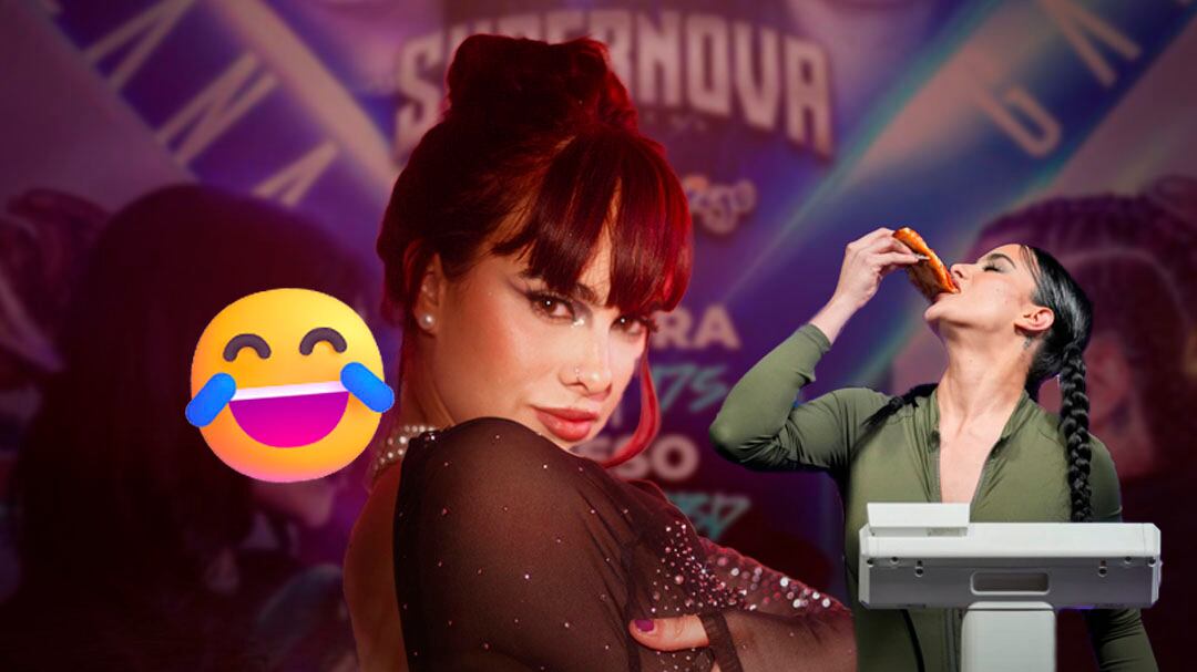 Gala Montes se burla de Alana comiendo pizza en el pesaje oficial de Supernova: Orígenes