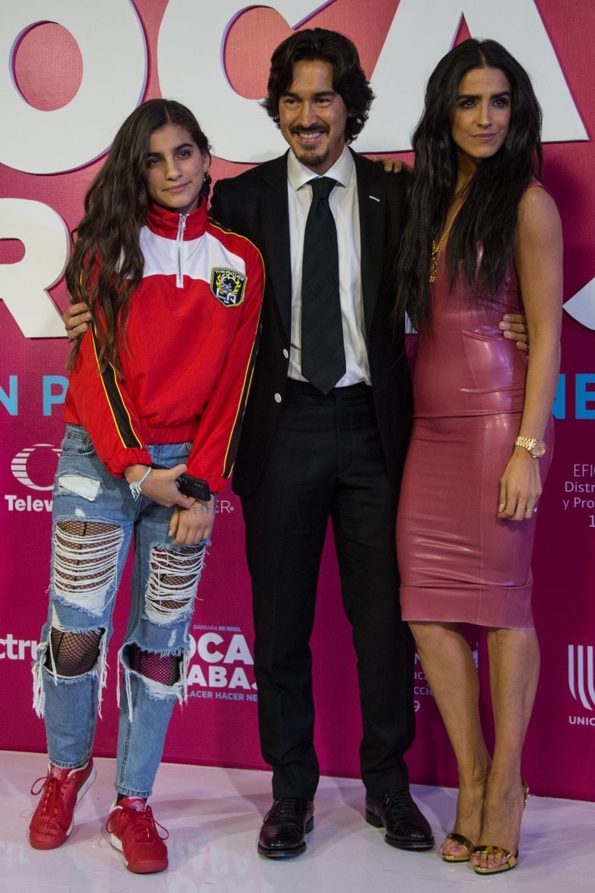 Bárbara de Regil y su familia, su hija Mar de Regil y su esposo Fernando Schoenwald.